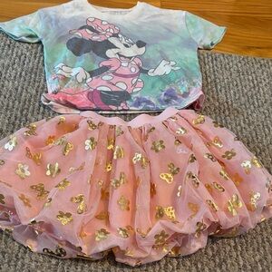Disney Kids Matching Set - Pink and Gold